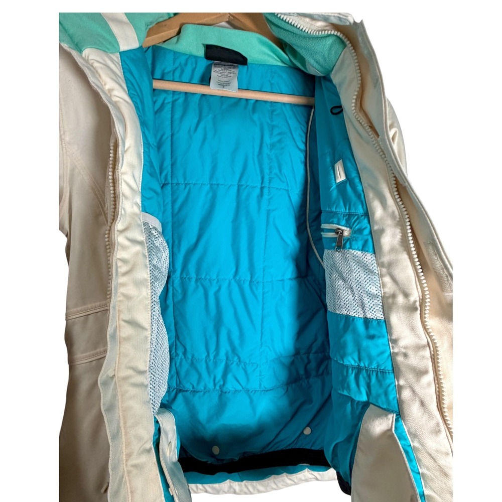 Patagonia Women's Snowbelle Ski Snowboard Insulated Full Zip Jacket White Small - Picture 4 of 4